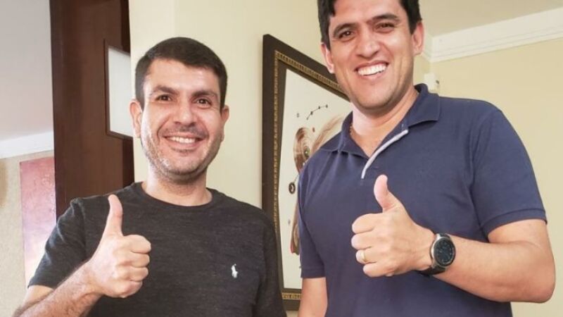 Deputado Jamilson Name e o chefe de gabinete Junior Vasconcelos