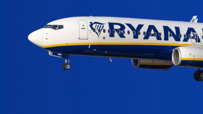 Avião da Ryanair - foto: divulgação Instagram