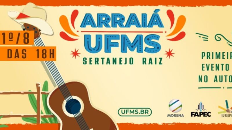 Arraiá acontece nos dias 31 de julho e 1&ordm; de agosto, a partir das 18h, no Autocine da UFMS