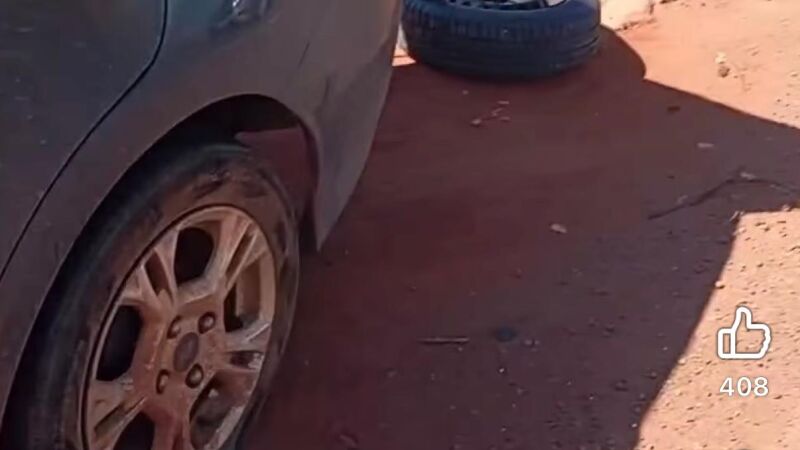 De março para cá, esta foi a segunda vez que motorista de Nova Andradina estourou pneu na BR-267, próximo a Nova Alvorada do Sul