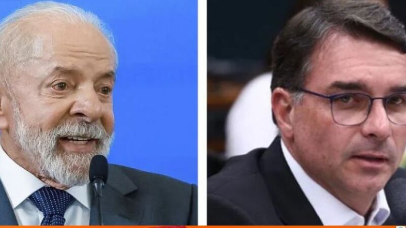 No quesito rejeição, Lula recuou um ponto percentual. Flávio, por sua vez, oscilou um ponto para cima, chegando a 50%