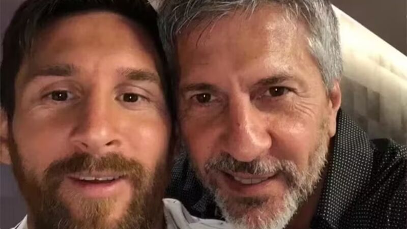 Lionel Messi e seu pai Jorge Messi