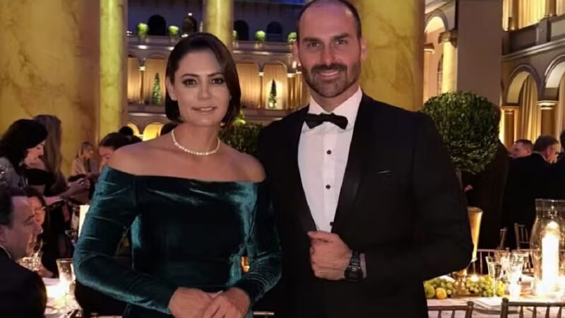 Eduardo Bolsonaro endossou crítica a Michelle