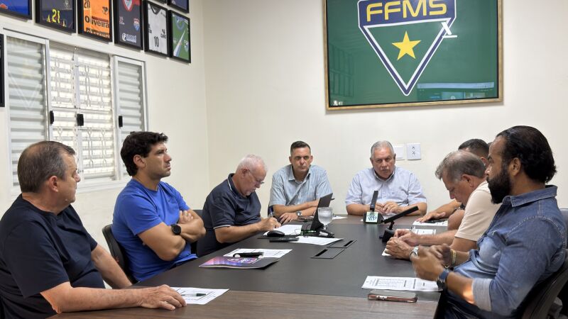 Representantes de clubes se reuniram na sede da FFMS para discutir os primeiros detalhes da Copa MS, prevista para ser disputada entre outubro e dezembro de 2026.