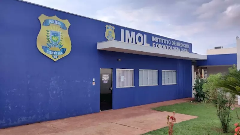 Fachada do Instituto de Medicina e Odontologia Legal (Imol), em Campo Grande, que poderá realizar a captação de córneas de possíveis doadores.