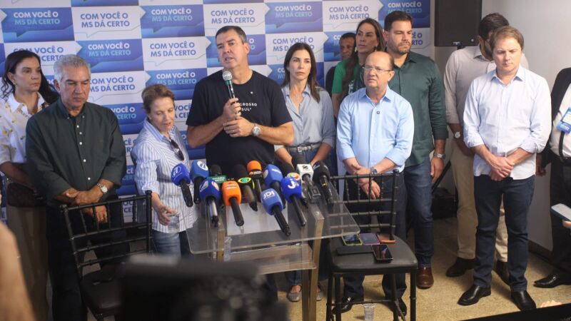 Eduardo Riedel discursa em convenção da coligação Federação União Progressista 