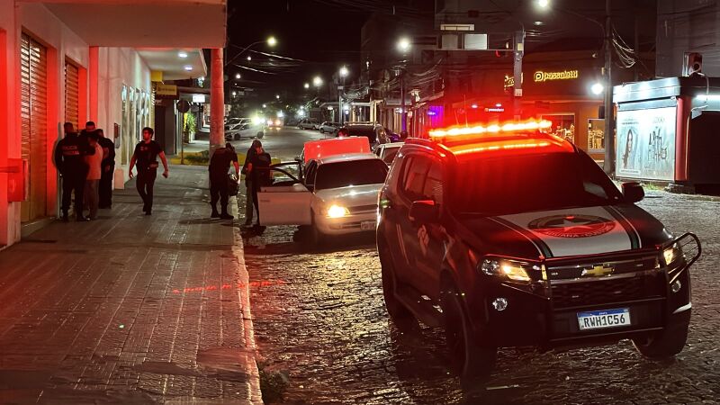 Uma das ações foi realizada em um local no centro da cidade, na rua Frei Mariano
