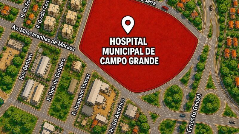 Área próxima à Avenida Ernesto Geisel é sugerida como possível novo endereço do Hospital Municipal de Campo Grande.
