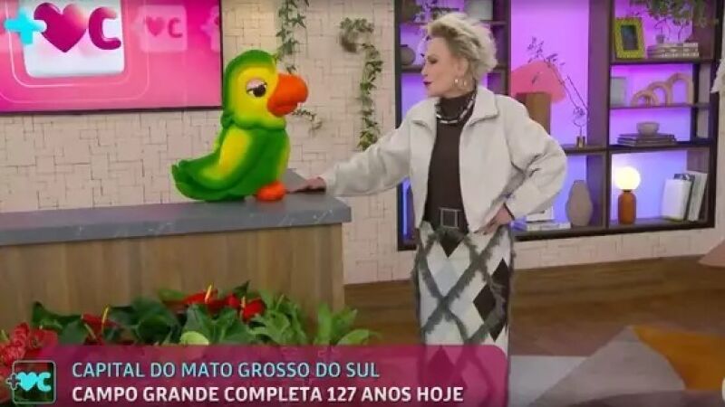 Ana Maria Braga homenageou Campo Grande no Mais Você, mas programa antecipou em um dia o aniversário de 127 anos da Capital.