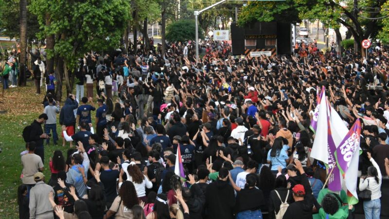 Público acompanhou Marcha até o Parque das Nações, onde mais fiéis aguardavam 