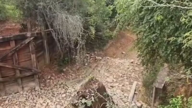 Trecho seco do Rio da Prata 