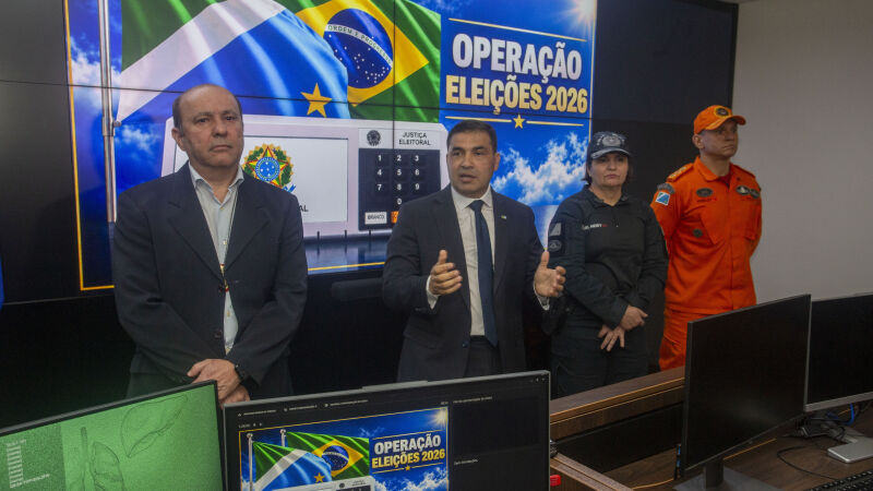 Coletiva de imprensa sobre esquema de segurança das Eleições 2026