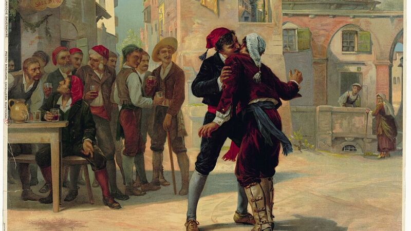 A obra de Pietro Mascagni retrata uma cena do intermezzo da ópera 