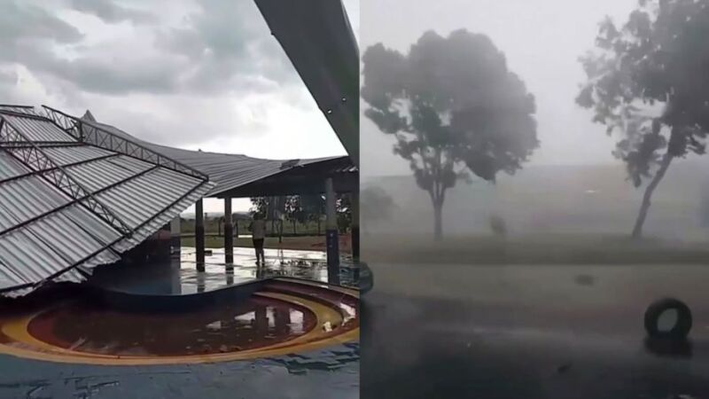 Temporal deixa estragos em Iguatemi