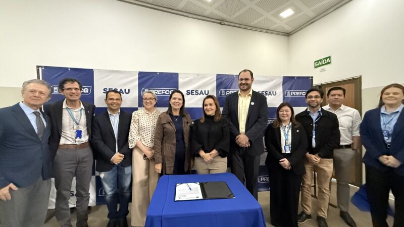 Assinatura do acordo de lançamento da Escola de Saúde Pública de Campo Grande