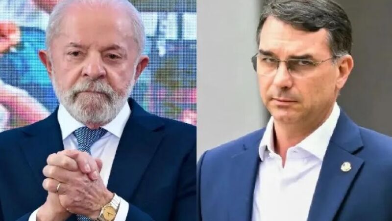 Luiz Inácio Lula da Silva e Flávio Bolsonaro