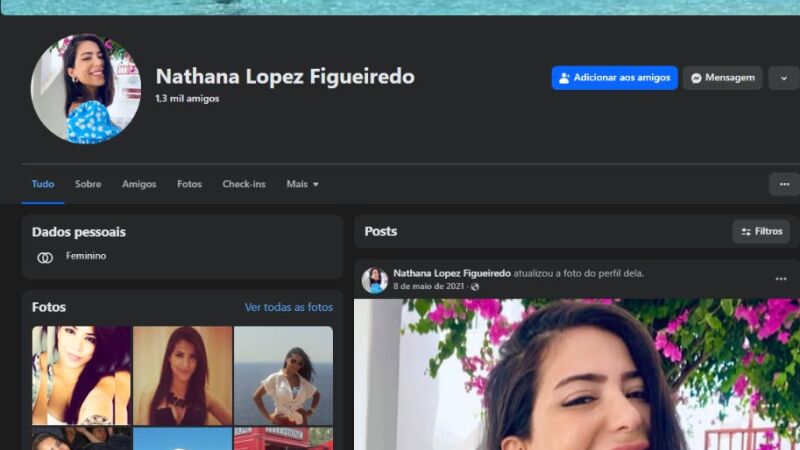 Nathana Lopes Figueiredo viajou a Dubai dias após a morte do Sicário e não há informações sobre seu retorno