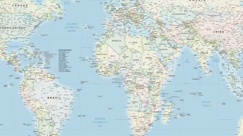 Novo mapa-múndi traz uma representação mais fidedigna à realidade, com proporções corretas