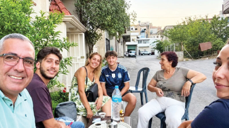 Márcio Jamil esteve em agosto no Líbano para visitar suas irmãs e sua mãe, que moram lá desde 1994
