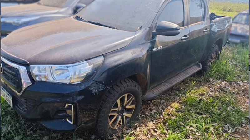Hilux, avaliada em R$ 72 mil, é um dos lotes de destaque no leilão da PRF