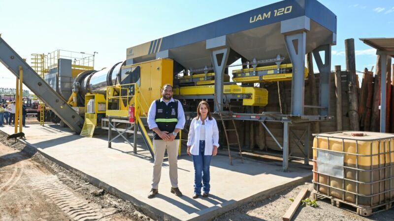 Usina do consórcio presidido por Adriane Lopes produz boa parte da massa usada no serviço de tapa-buracos de Campo Grande 