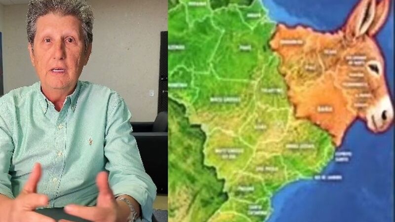 Prefeito de Chapadão do Sul, Walter Schlatter (PP), pediu desculpas após compartilhar montagem que associa o Nordeste à figura de um burro.