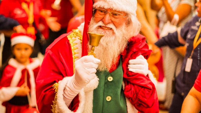 Papai Noel chega aos shoppings da Capital a partir de 6 de novembro, com atrações gratuitas para toda a família.