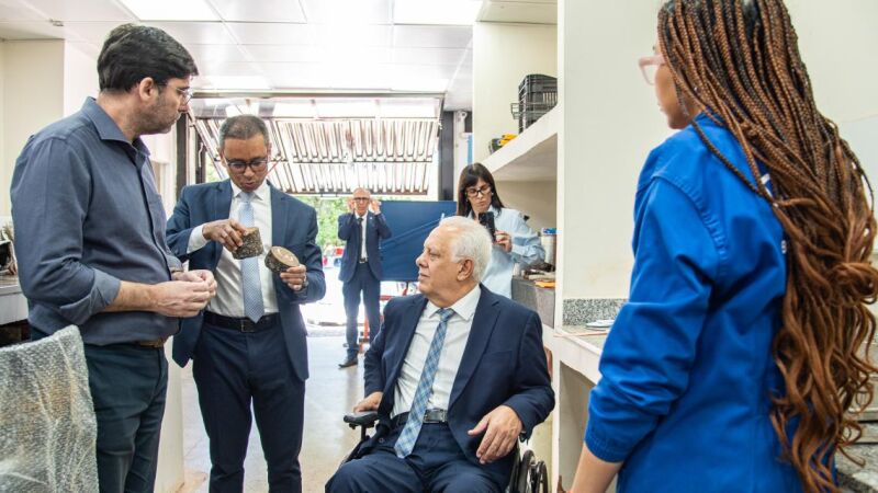 Promotor de Justiça Fábio Goldfinger visitou o TCE-MS para apresentar proposta de criação de grupo de trabalho voltado à melhoria da pavimentação asfáltica de Campo Grande