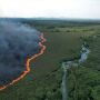 Bombeiros alertam proprietários e empresa de mineração sobre possível alastramendo do fogo em Bonito