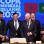 Infantino acusa cr&iacute;ticos da Copa de espalhar &oacute;dio e diz: 'Futebol n&atilde;o &eacute; pol&iacute;tica, &eacute; uni&atilde;o'
