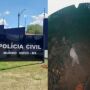 Ladrão 'sem perna' pula muro para furtar colégio no interior de MS; vídeo