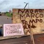Indígenas tomam anel viário em MS em bloqueio contra o Marco Temporal