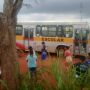 Menino de 7 anos morre atropelado por &ocirc;nibus ao descer de transporte escolar em MS