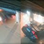 C&acirc;mera registra momento de batida violenta em poste no interior do MS; v&iacute;deo
