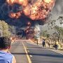 Colis&atilde;o seguida de explos&atilde;o deixa quatro mortos e trava a BR-163 em Bandeirantes