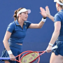 Luisa Stefani vai &agrave;s quartas de final nas duplas femininas do US Open