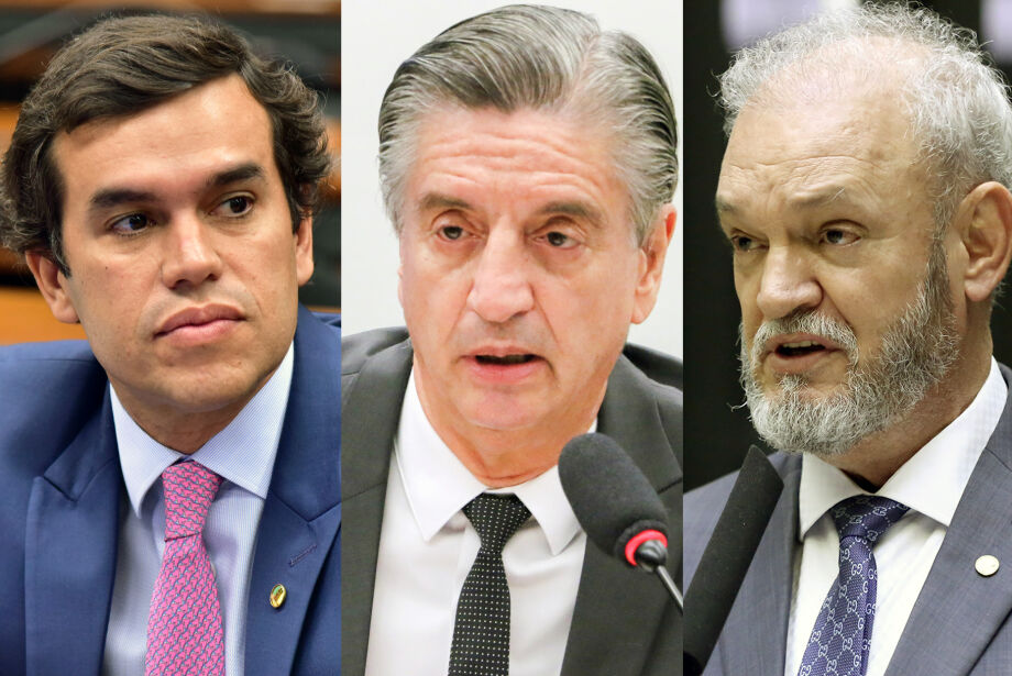 Os deputados federais tucanos Beto Pereira, Dagoberto Nogueira e Geraldo Resende