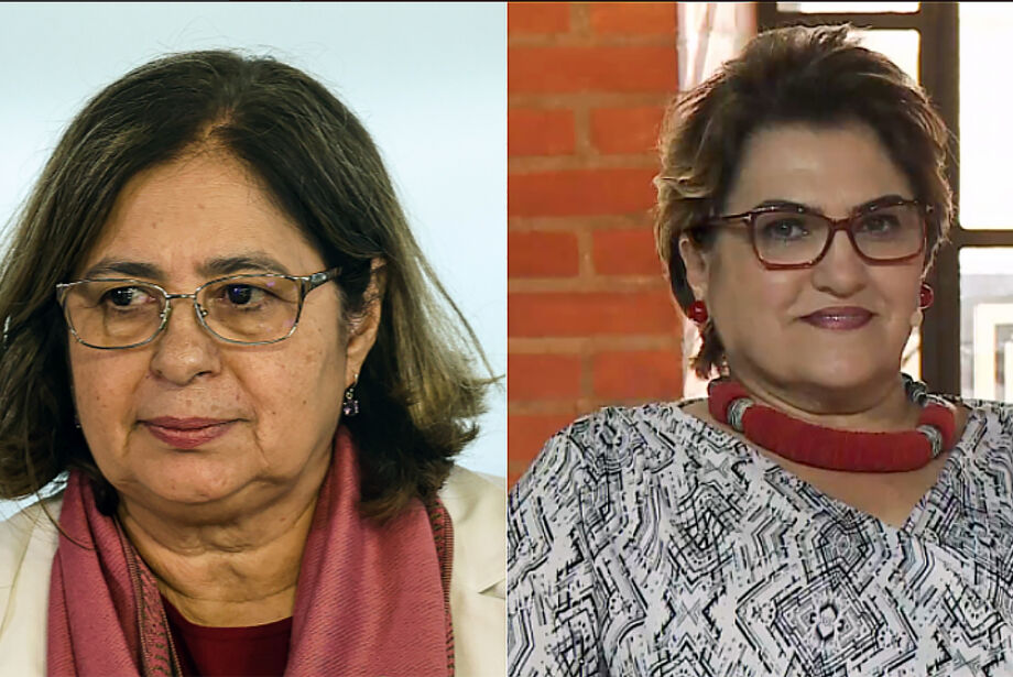 Cida Gon&ccedil;alves, atual ministra das Mulheres, e M&aacute;rcia Lopes, que deve assumir o Minist&eacute;rio