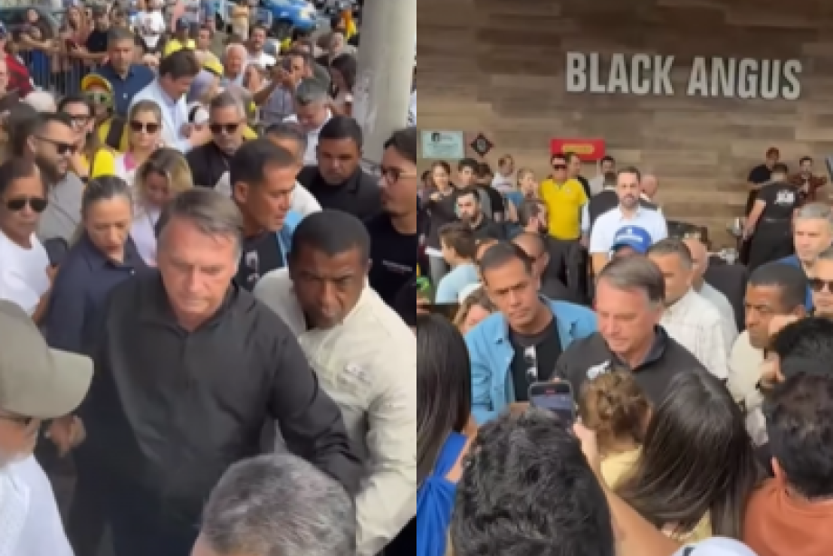 Antes de passar mal, Bolsonaro e apoiadores ganharam churrasco em frigorífico