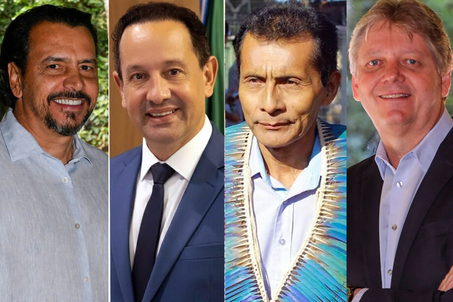 Os secret&aacute;rios estaduais Marcelo Miranda, Walter Carneiro Jr., Fernando Souza e Jaime Verruck