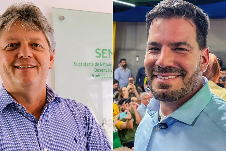 O ex-secret&aacute;rio Jaime Verruck (Republicanos) e o ex-deputado estadual Capit&atilde;o Contar (PL)