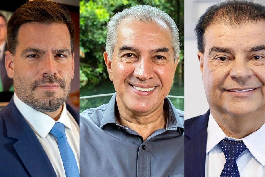 Ex-deputado Capit&atilde;o Contar, ex-governador Reinaldo Azambuja e o senador Nelsinho Trad