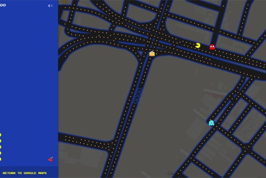 Agora você pode jogar Pac-Man no Google Maps