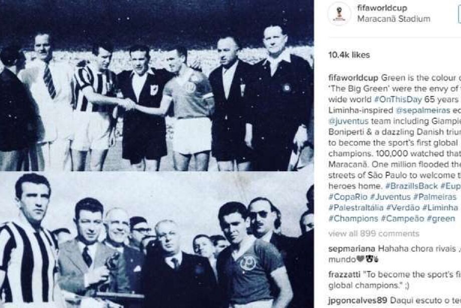 Ministro recebe da Fifa a confirmação: Palmeiras é campeão mundial de 1951