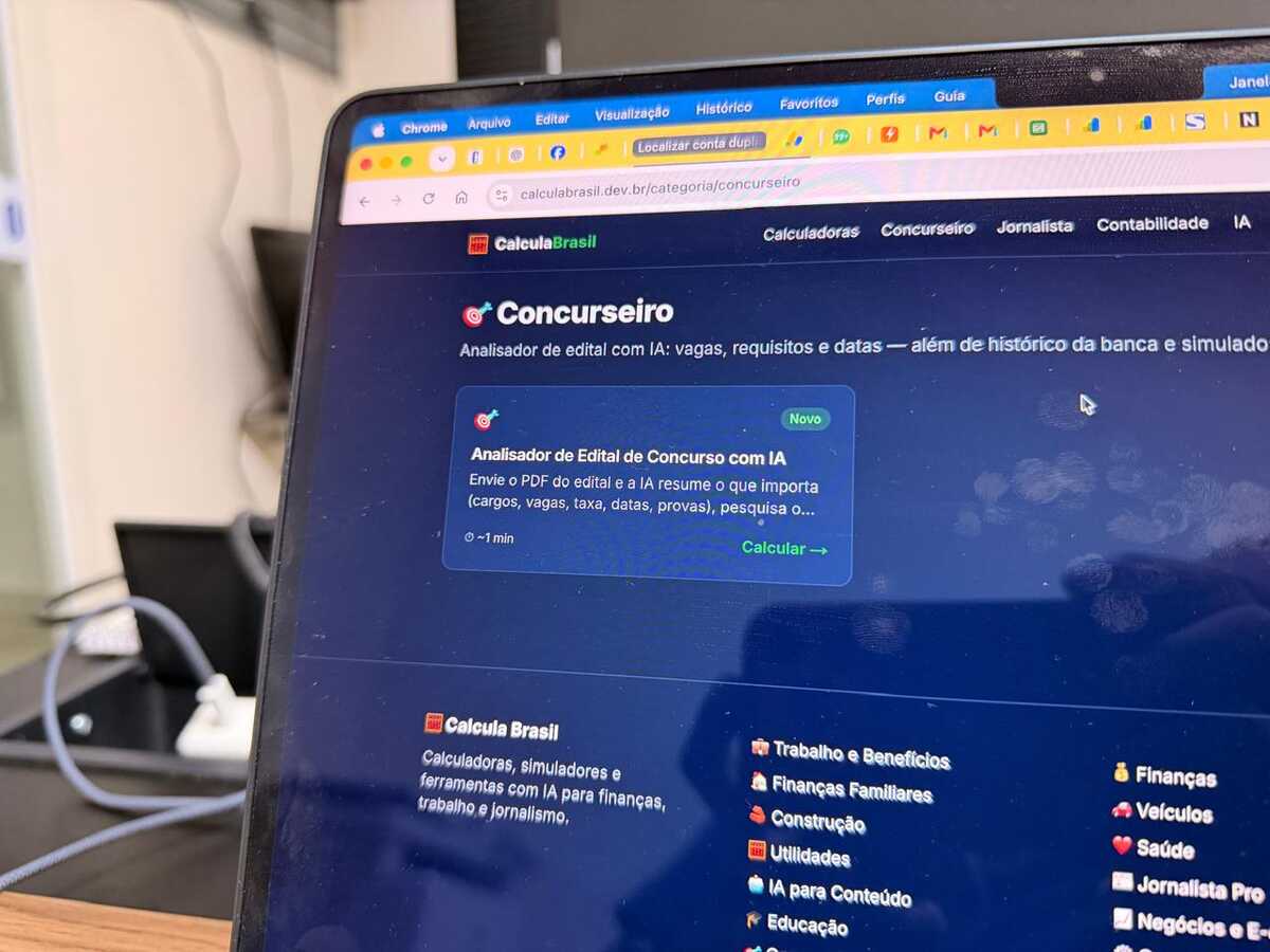 Ferramenta com IA lê edital de concurso e resume tudo em 1 minuto