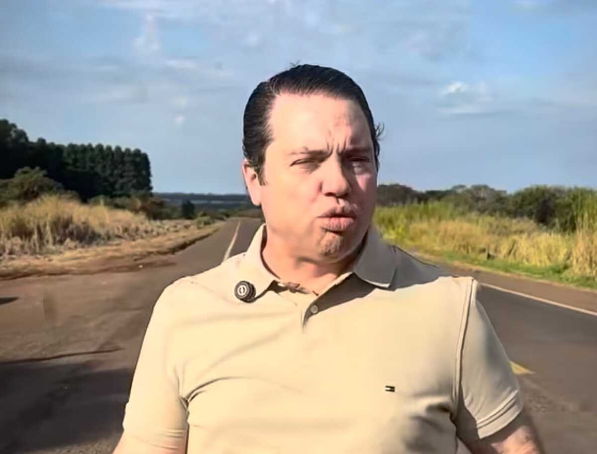 Gordinho do Bolsonaro cobra Lula por buraqueira em rodovia privatizada por Riedel