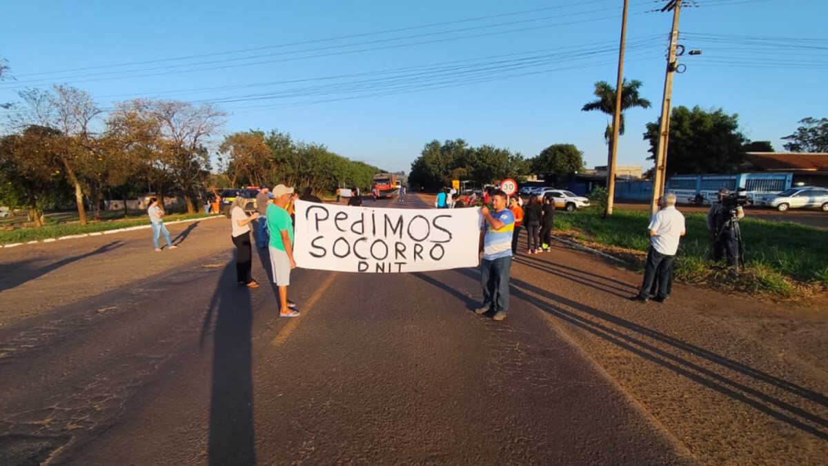 Protesto em BR-463 pede ação imediata do DNIT em duplicação da rodovia