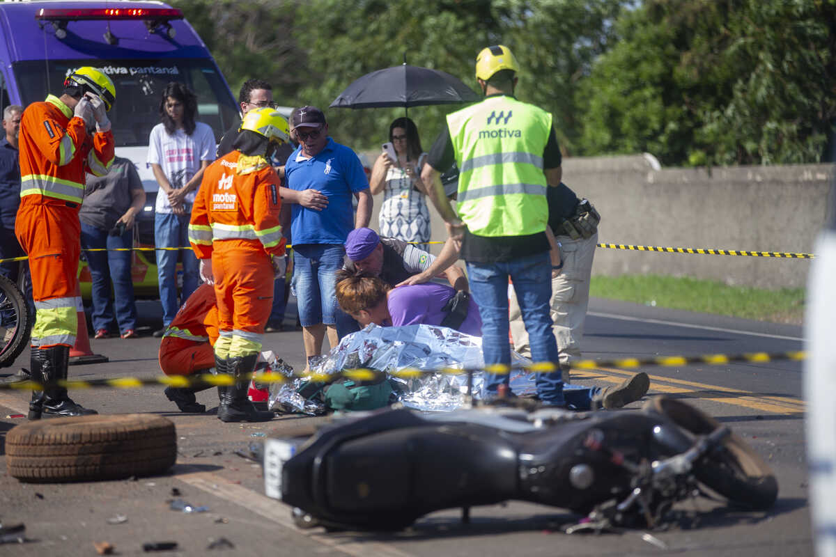 Morre segunda vítima de colisão entre moto e caminhonete em Campo Grande