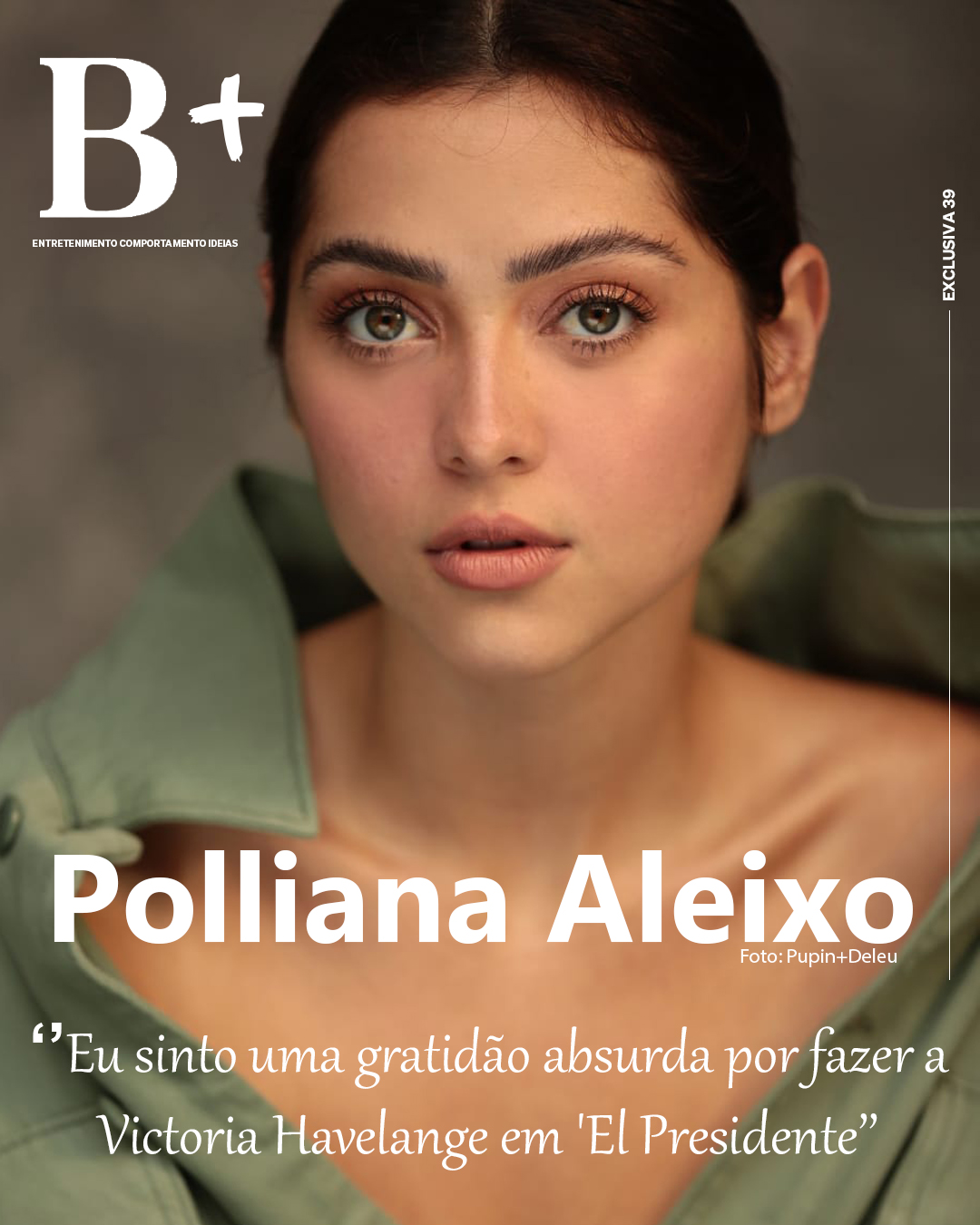 A atriz Polliana Aleixo &eacute; Capa do Correio B+ desta semana