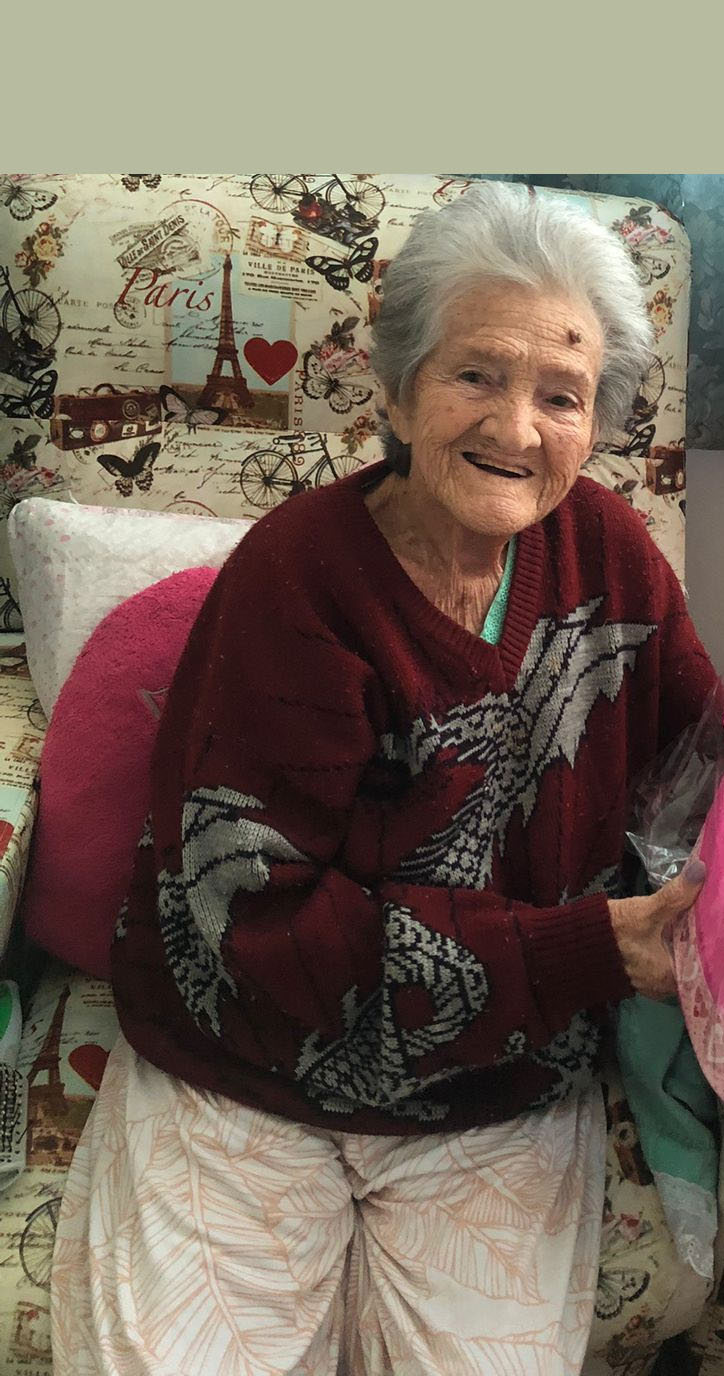 Isola Benevides Varani, que completou 93 anos no sábado